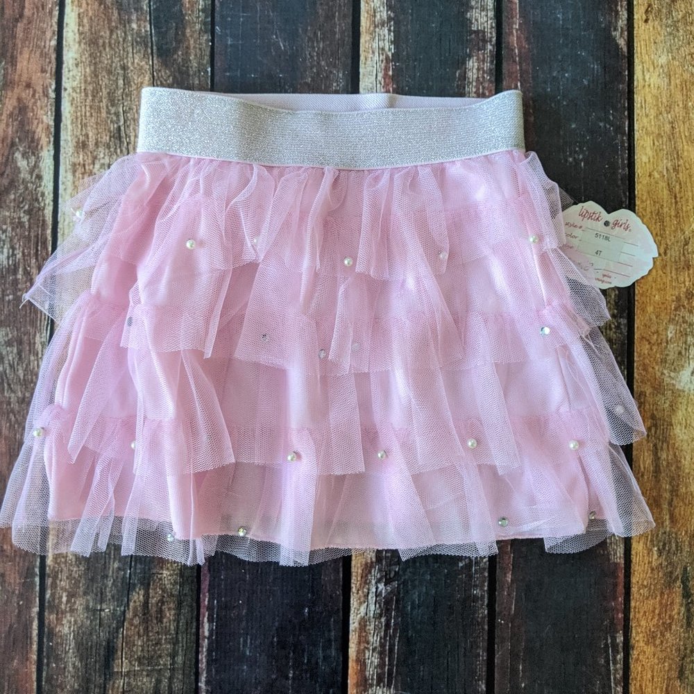 Girls Tulle Layered Skirt